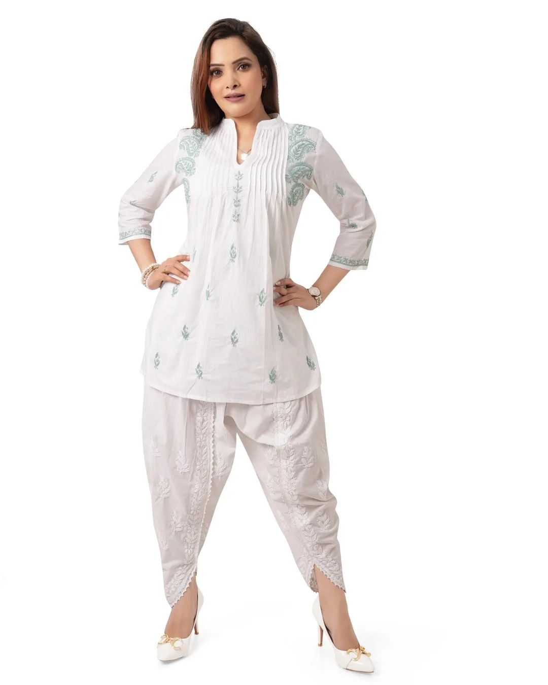 Graceful Ivory Kurti Set