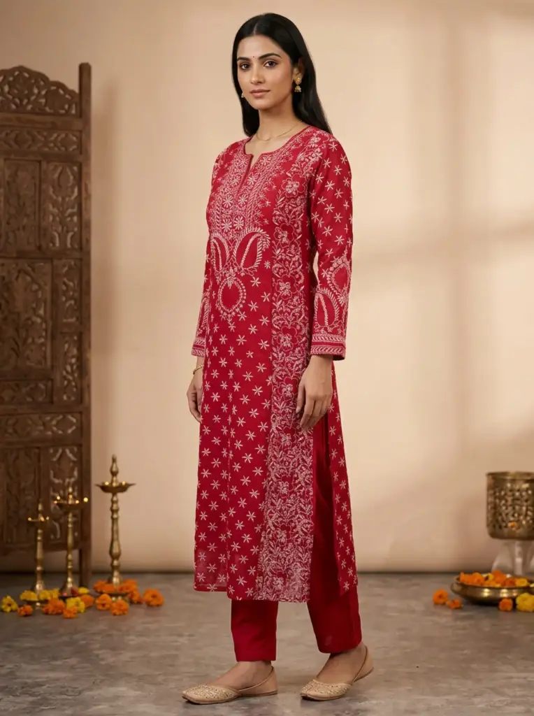 Anarkali Red